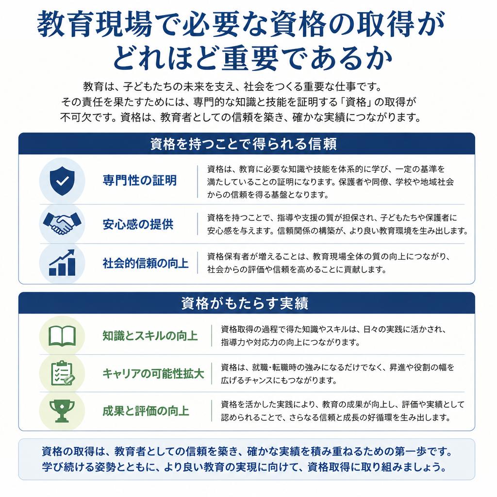 資格取得の重要性
