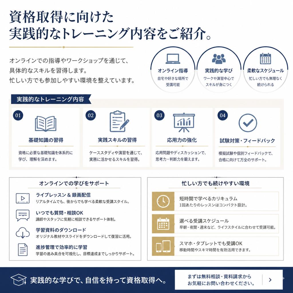 実践的なトレーニング内容