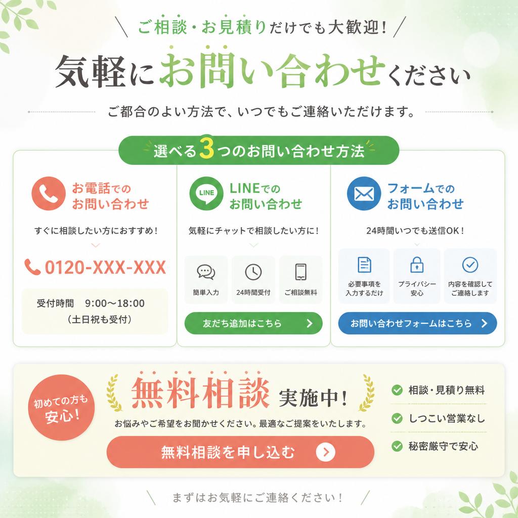 7. お問い合わせ・無料相談のご案内