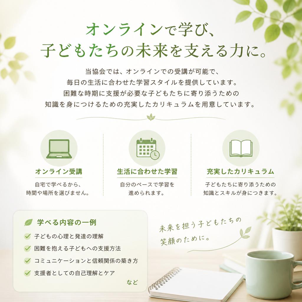 講座内容とサポート体制