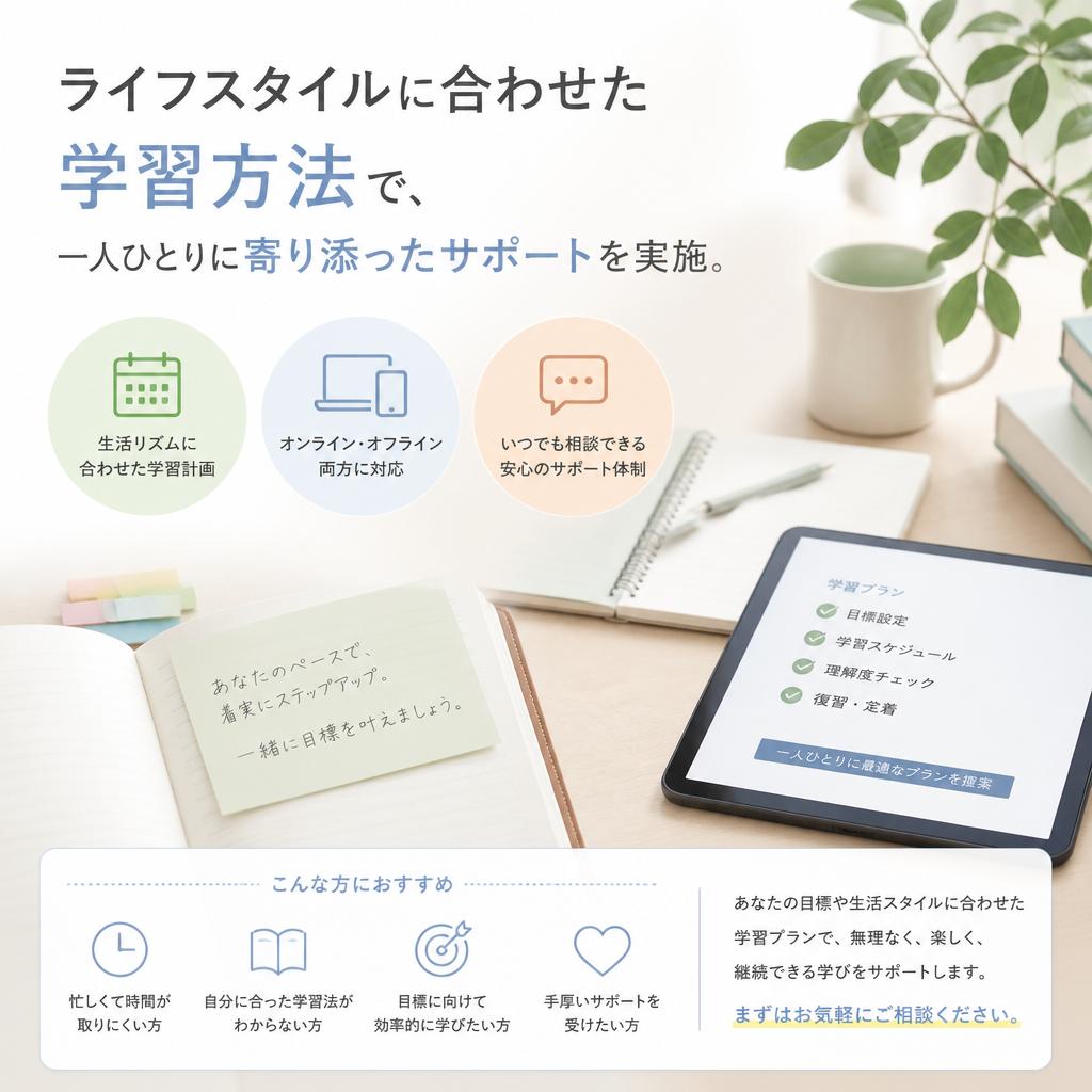 個別サポートの充実