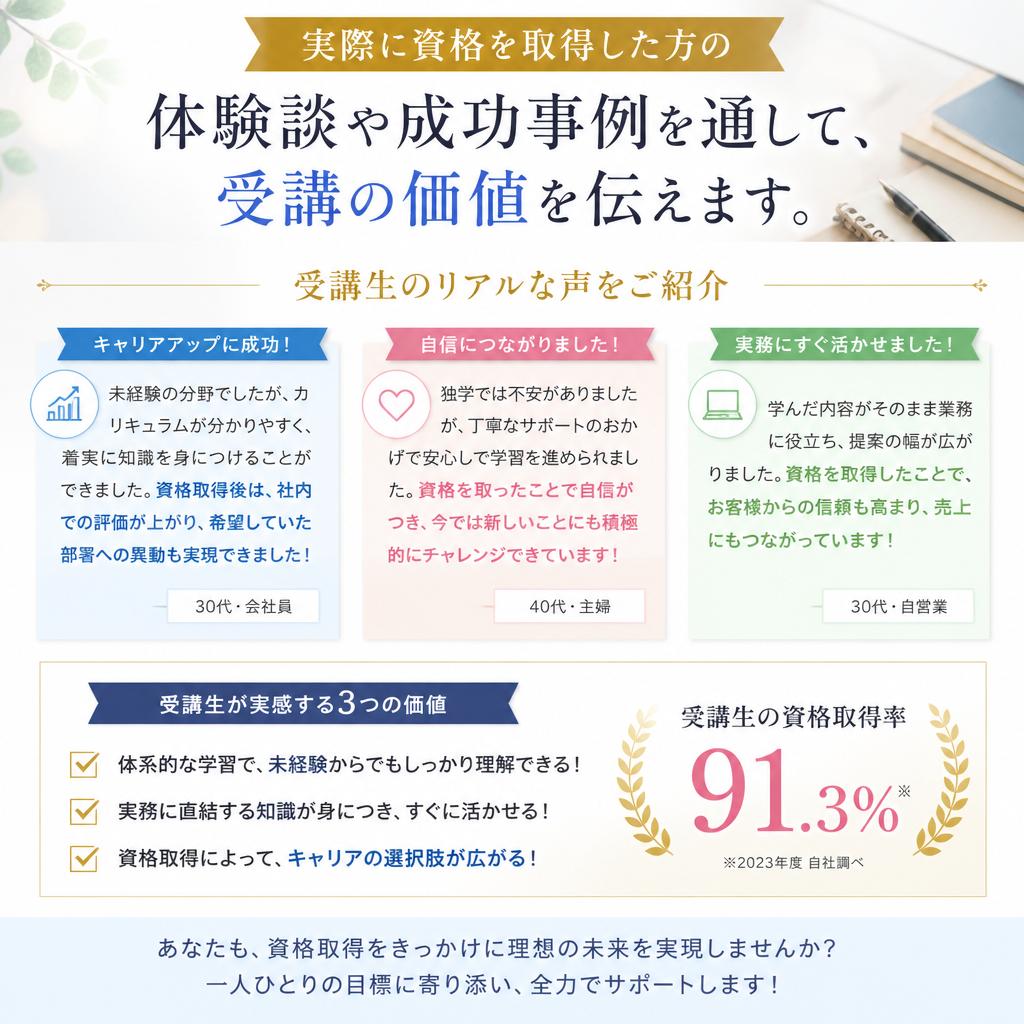 受講者の声