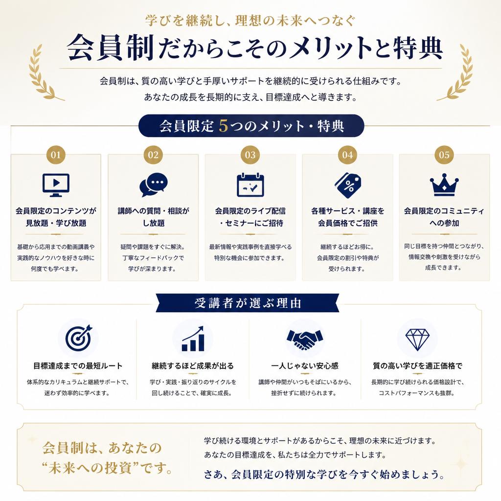 会員制の利点