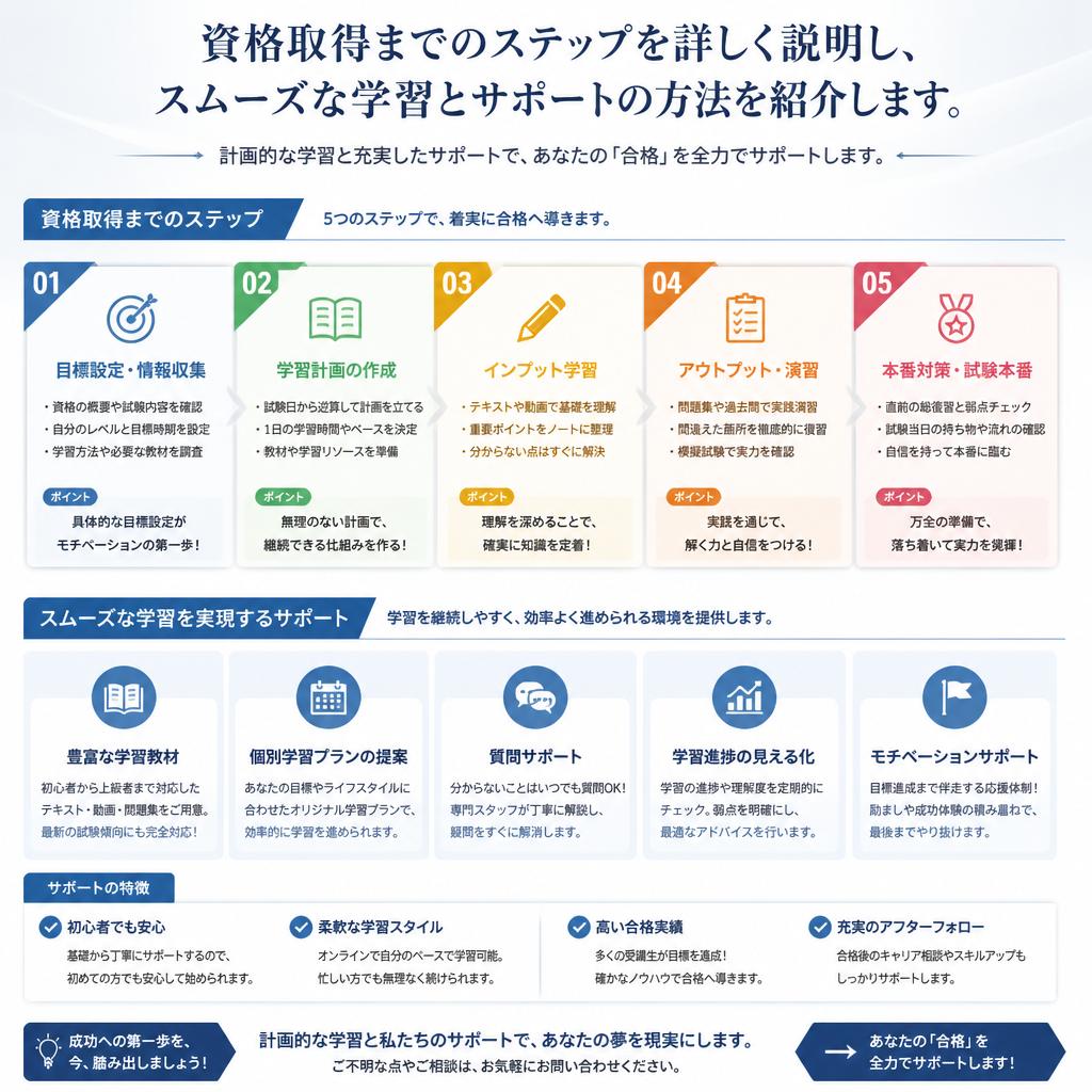 資格取得の流れ