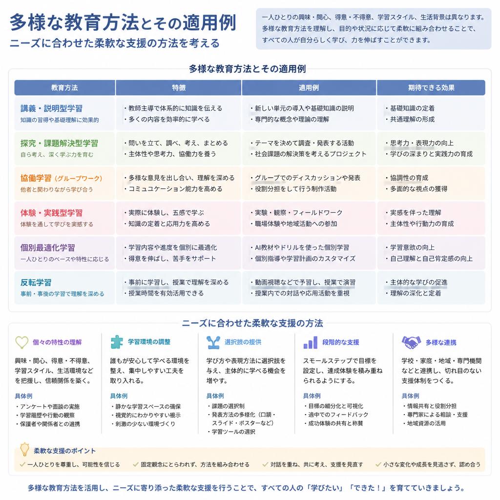 教育方法の多様性
