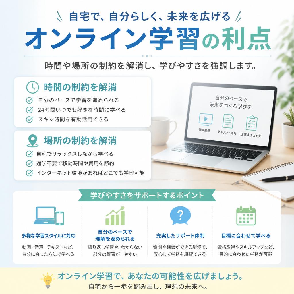 オンライン学習のメリット