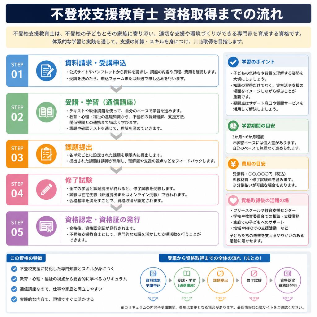 資格取得のステップ