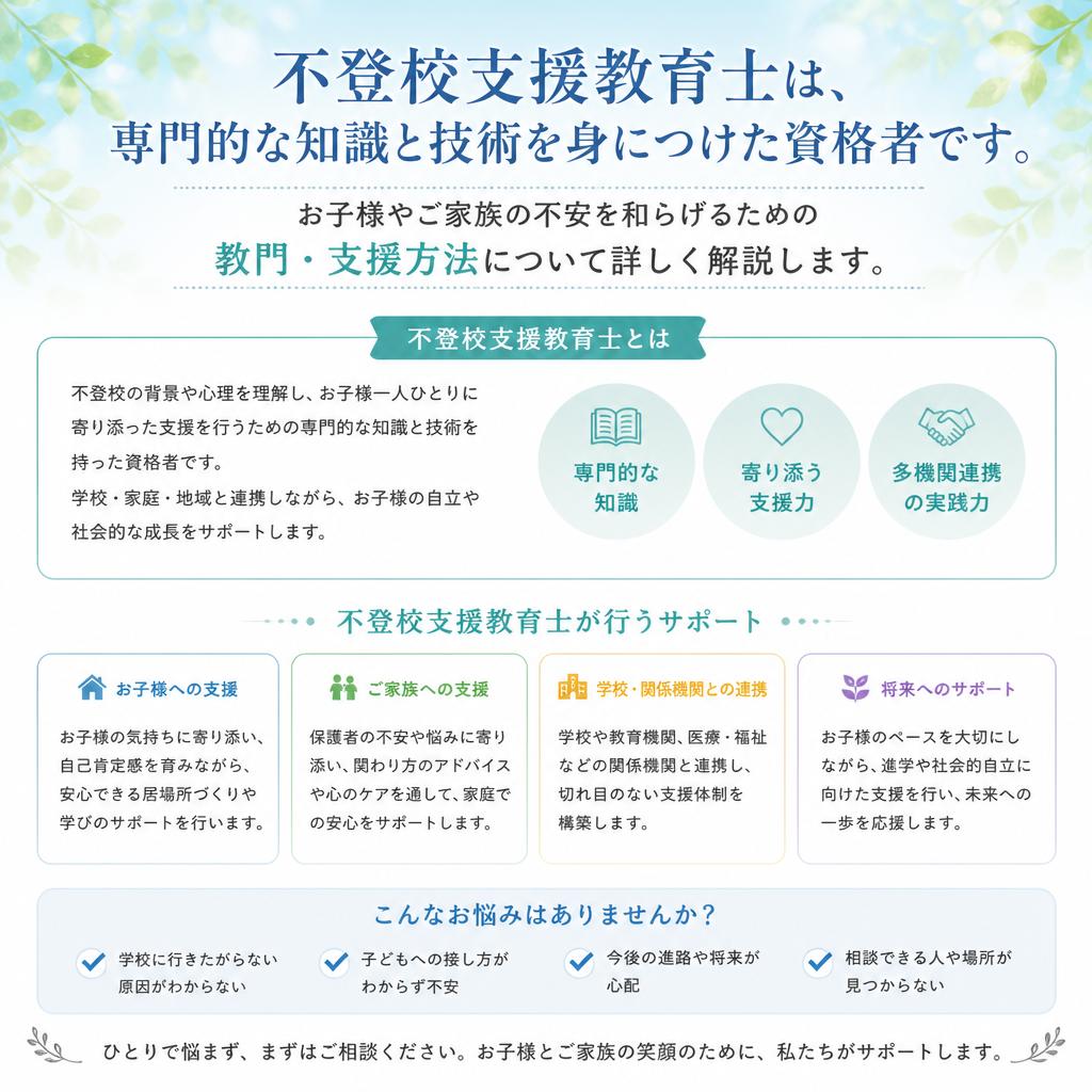 不登校支援教育士とは？