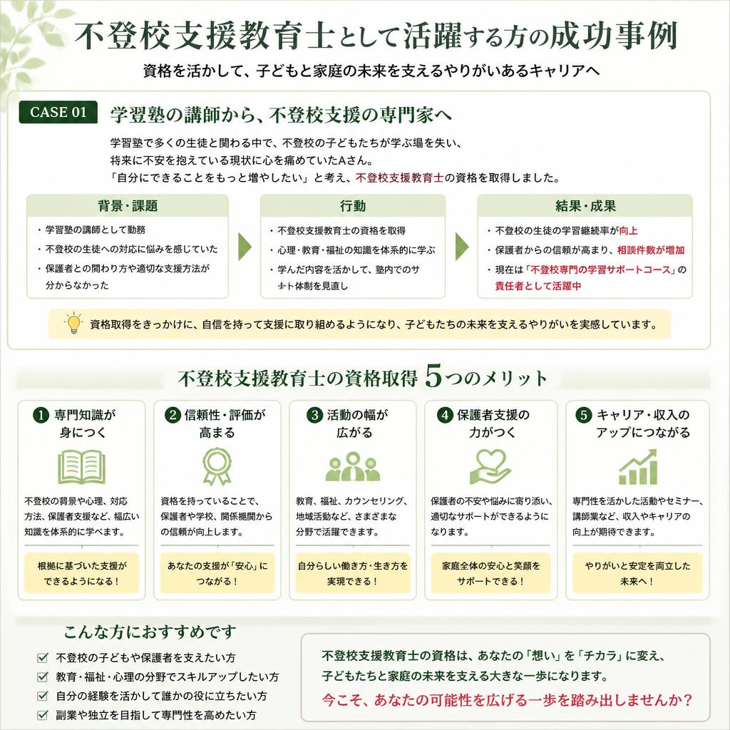 成功例：資格保有者の実績