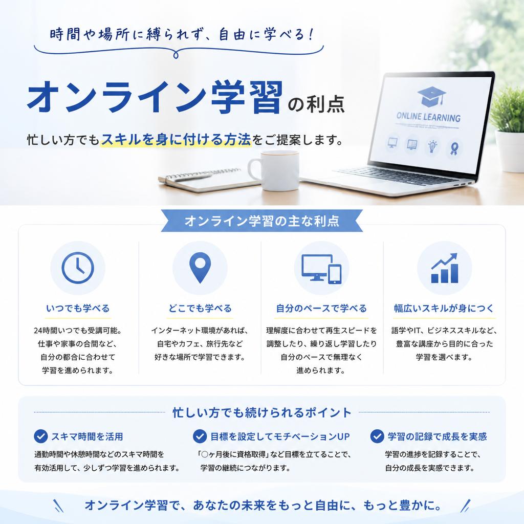 オンライン学習のメリット